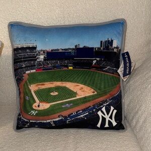Forever Collectibles New York Yankees Stadium Pillow - Blue and Green
